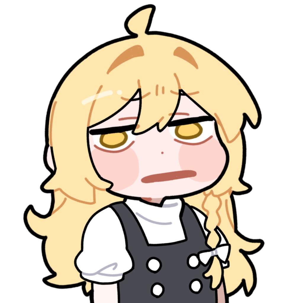 抗議する魔理沙_GIF_立ち絵