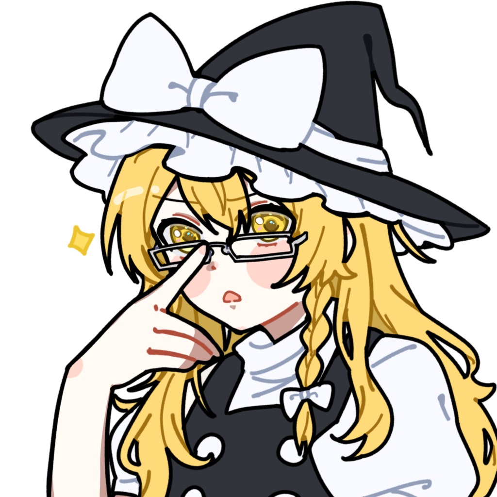 説明する霧雨魔理沙_GIF_立ち絵