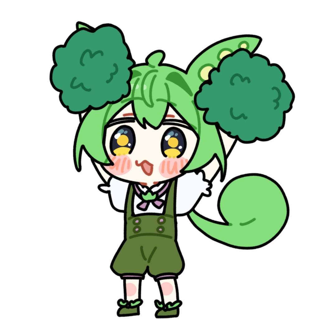 チアガールずんだもん_GIF_立ち絵_応援