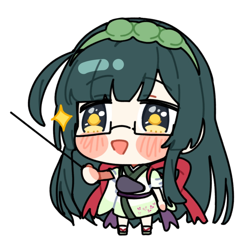 解説する東北ずん子_GIF_立ち絵_無料配布
