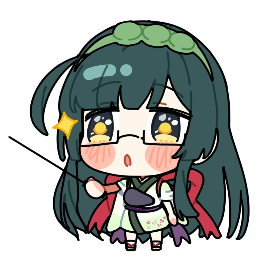 解説する東北ずん子_GIF_立ち絵_無料配布