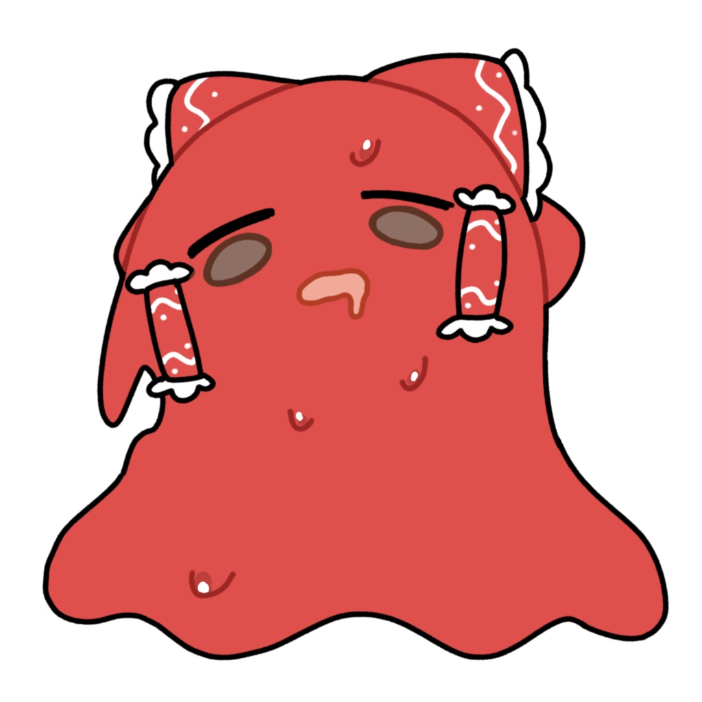 暑さで溶ける博麗霊夢_GIF_立ち絵_PNG