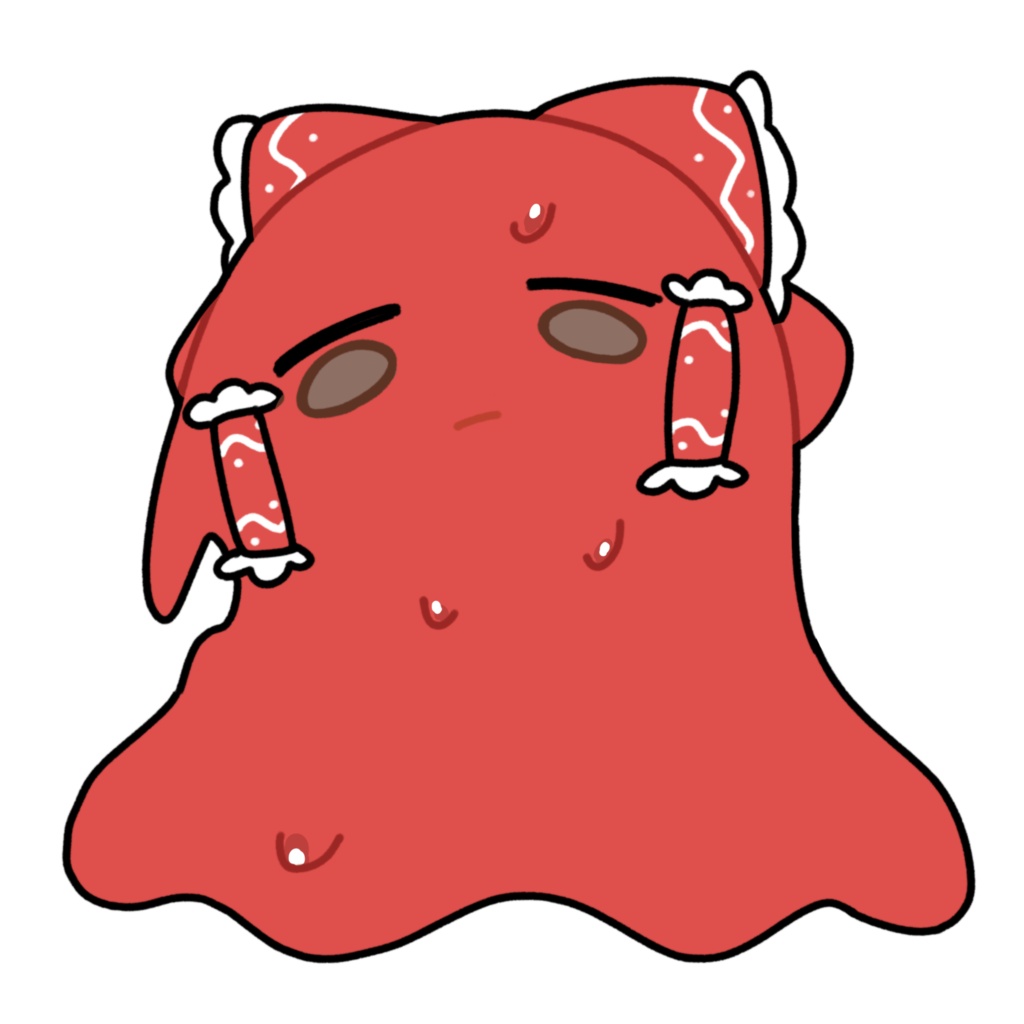 暑さで溶ける博麗霊夢_GIF_立ち絵_PNG