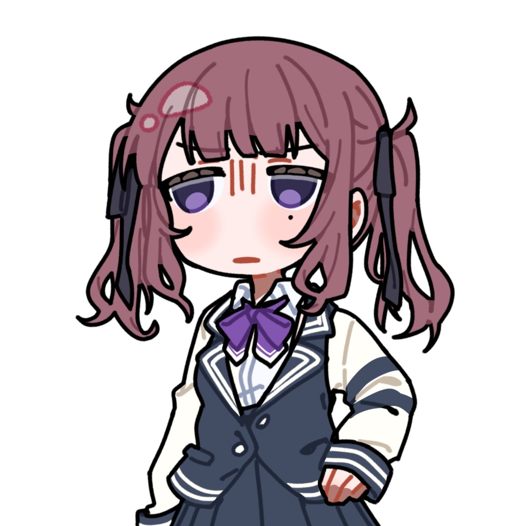 呆れる夏色花梨_PNG_立ち絵
