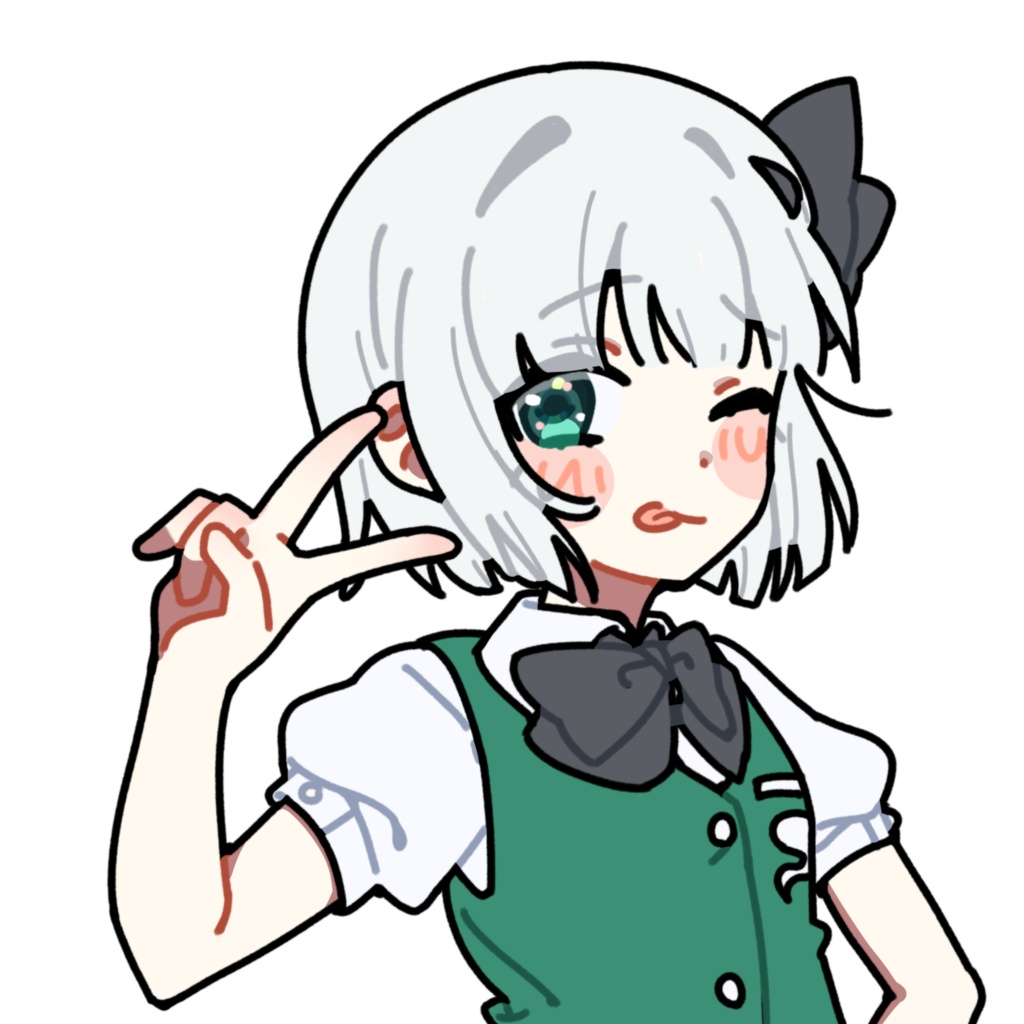 てへぺろ魂魄妖夢_PNG_立ち絵
