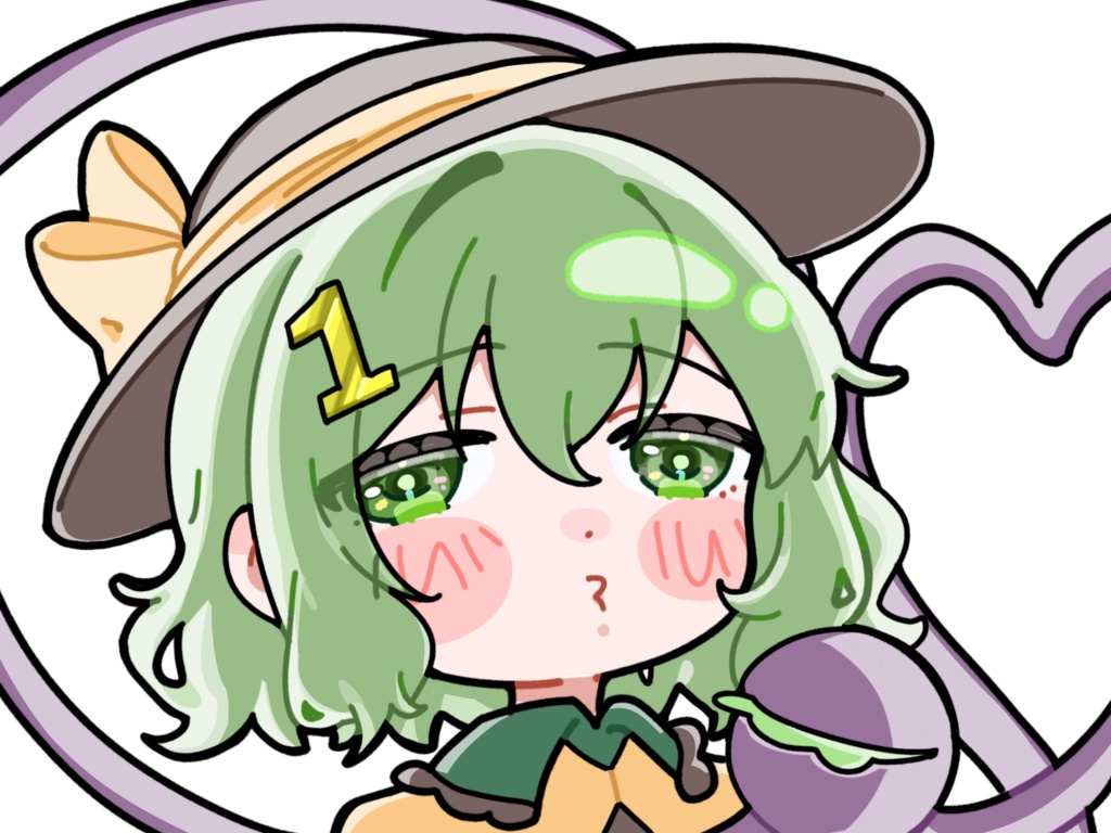 口笛を吹く古明地こいし_PNG_立ち絵