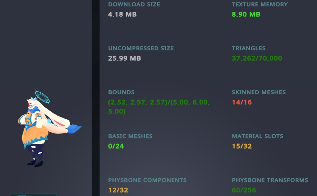 Angela Flux - VRChat 3D Avatar