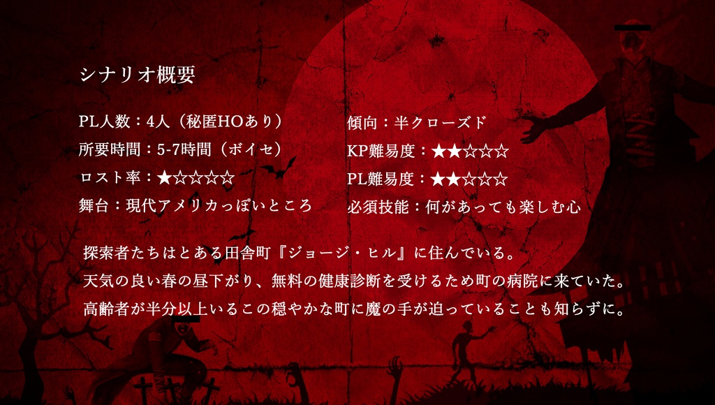 CoCシナリオ『デッドヒートデッドエンド』ver.2.1