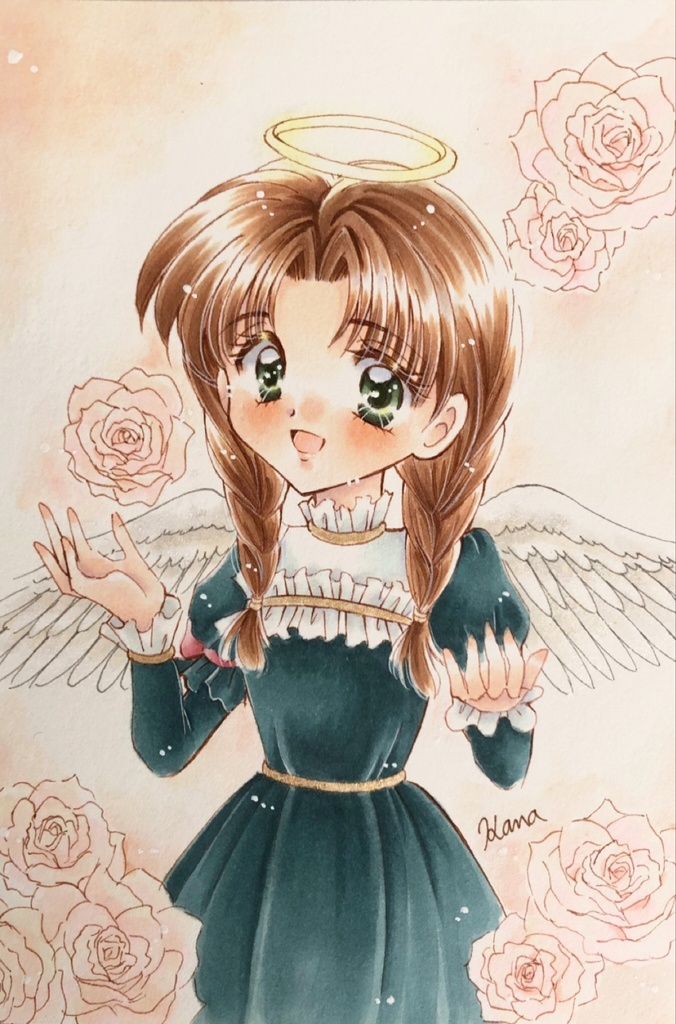 手描きイラスト Angels smile