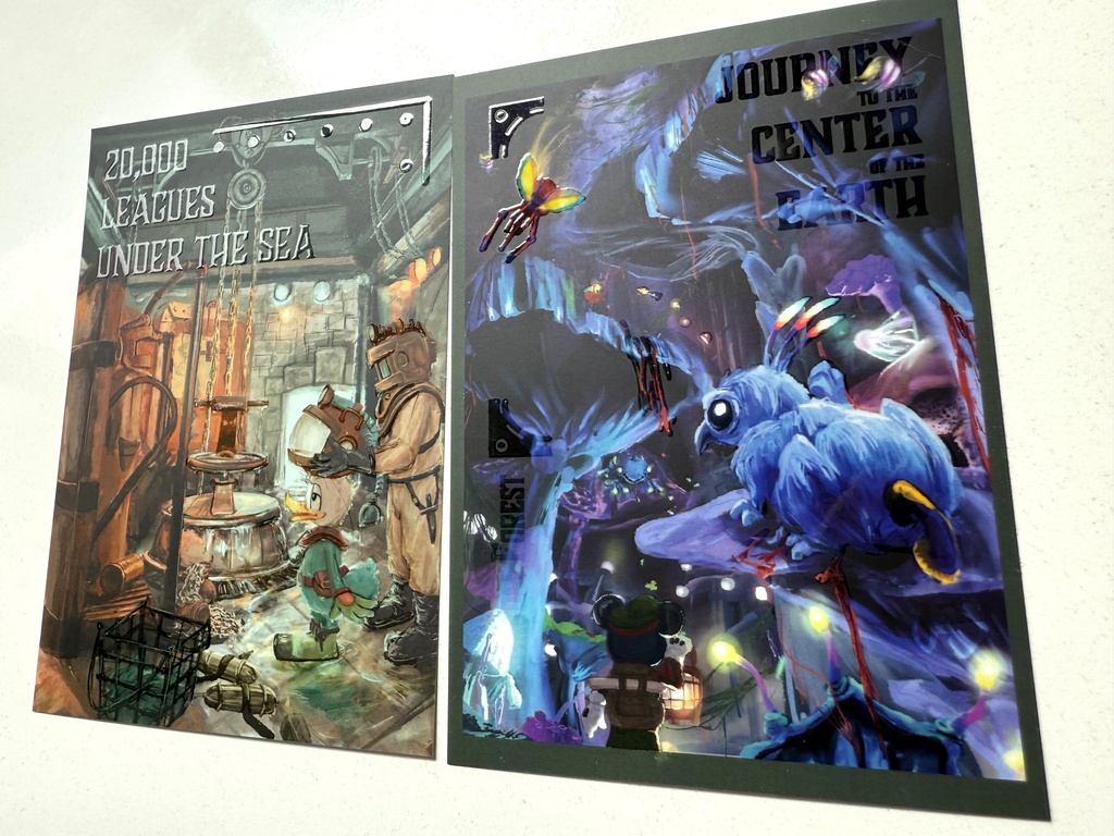 ニス盛りツヤツヤポストカード