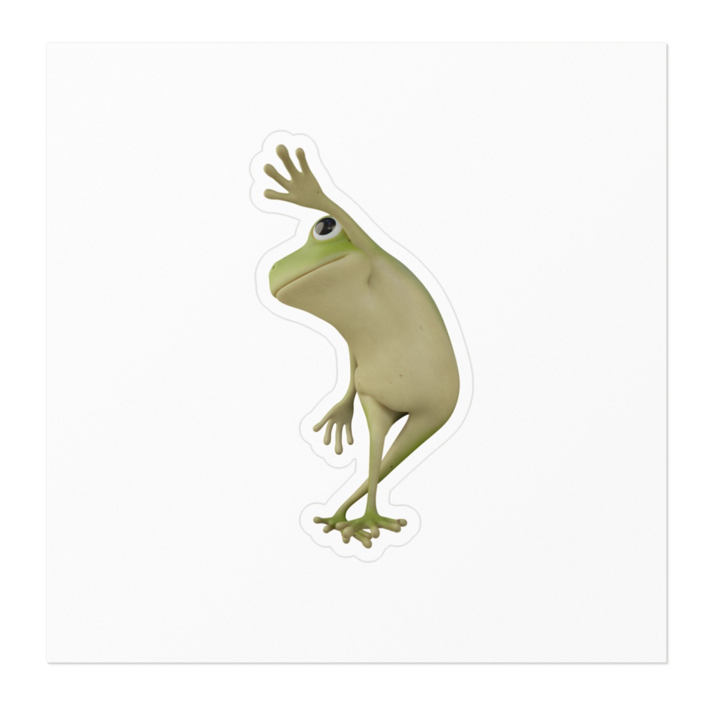 かえる - ステッカー