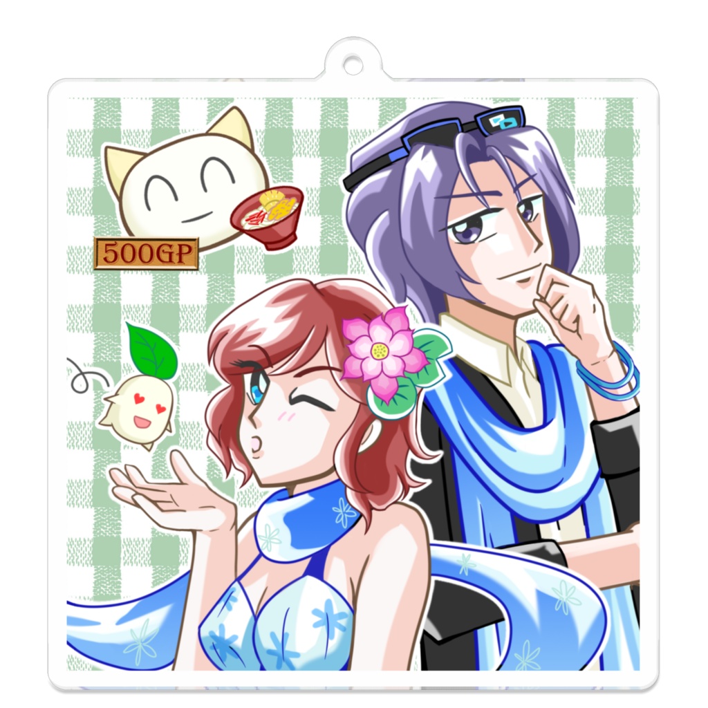 【二次創作】PLiCyキャラクターアクリルキーホルダー