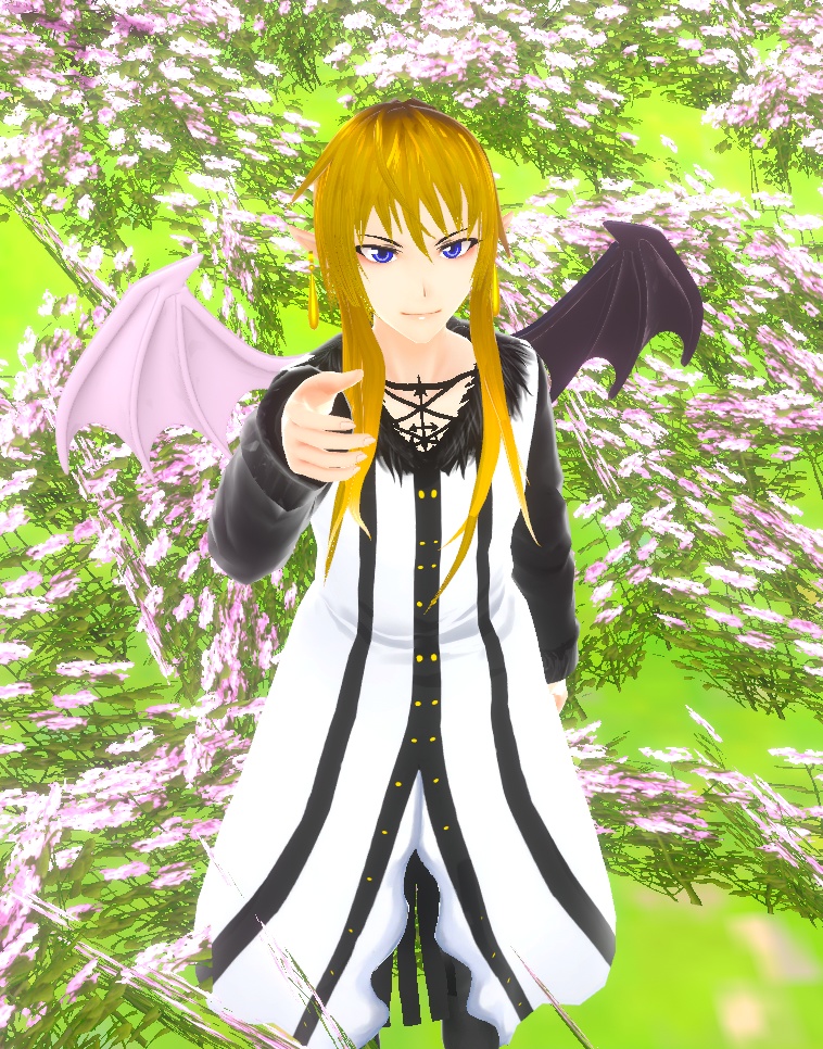 【VRChat対応】白黒の翼