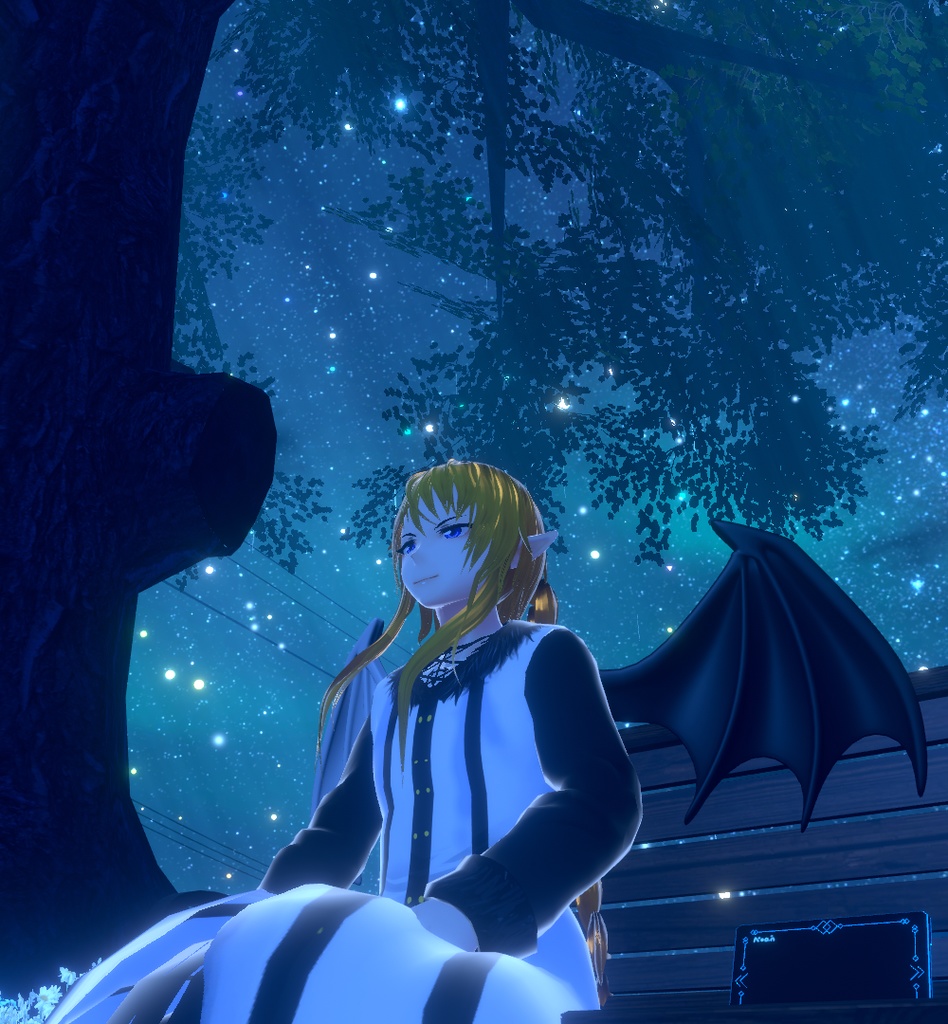 【VRChat対応】白黒の翼