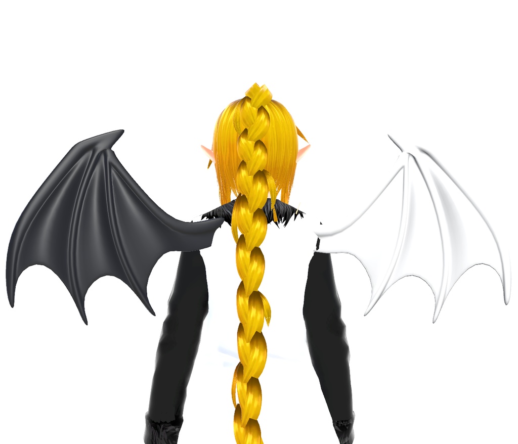 【VRChat対応】白黒の翼