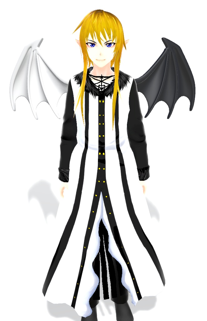 【VRChat対応】白黒の翼