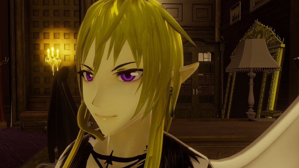 【VRChat】金色ピアス【PB対応】