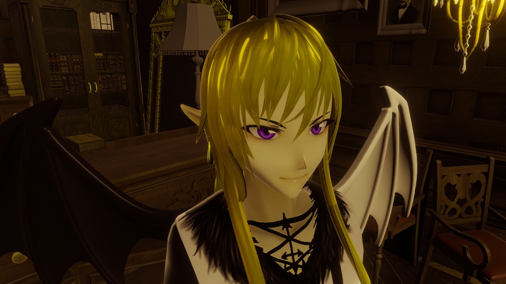 【VRChat】金色ピアス【PB対応】