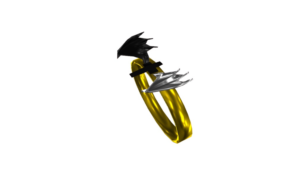 【VRChat対応】白黒翼の指輪
