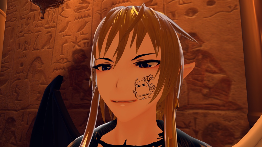【VRChat対応】メジェド様蓮タトゥー