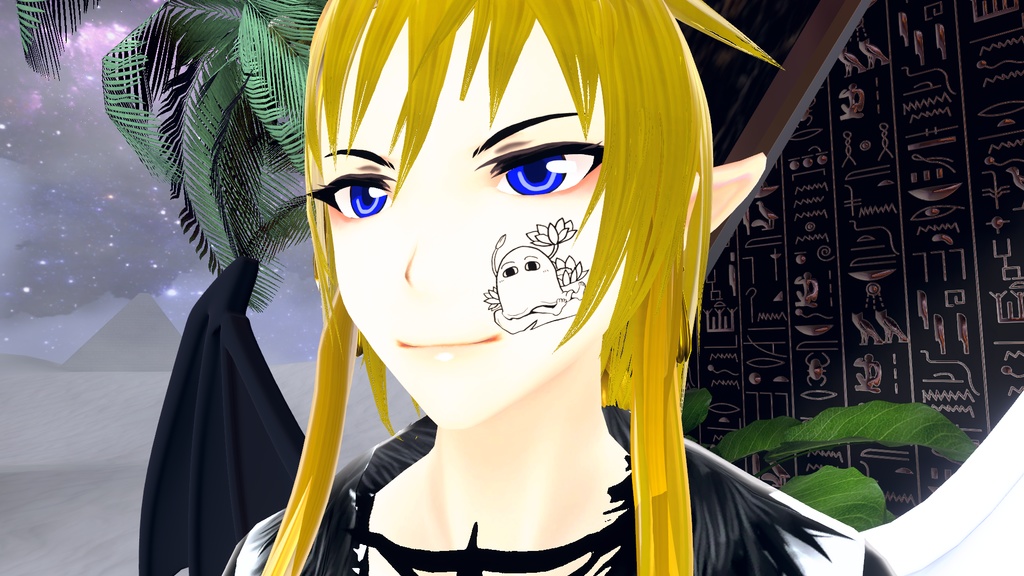 【VRChat対応】メジェド様蓮タトゥー