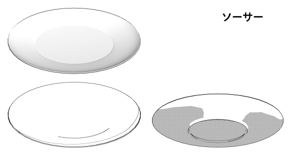 喫茶店コーヒーセット3D素材