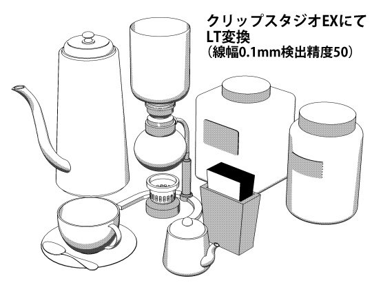喫茶店コーヒーセット3D素材