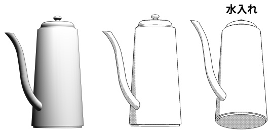 喫茶店コーヒーセット3D素材