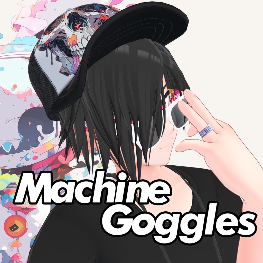 MemoMii Clothing 『Red Frames and Machine Goggles』Glasses