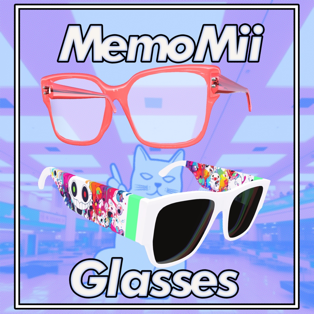 MemoMii Clothing 『Red Frames and Machine Goggles』Glasses