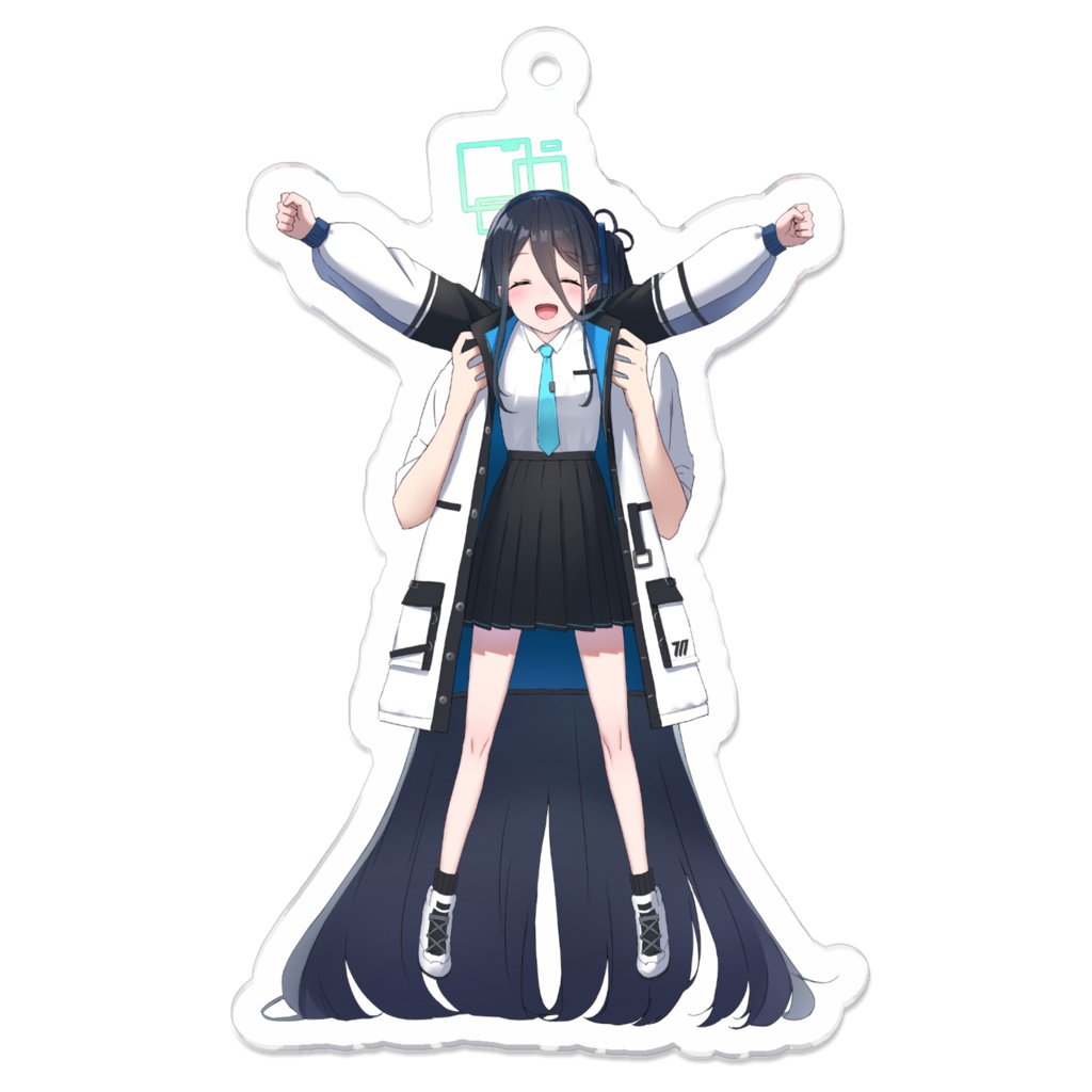 伸びるアリス アクリルキーホルダー