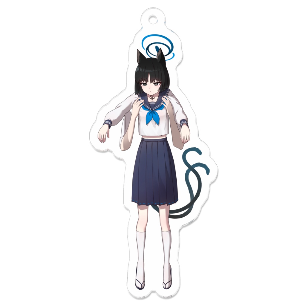 伸びるキキョウ アクリルキーホルダー