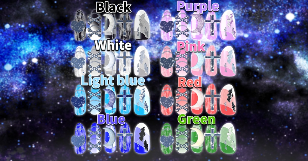 ✨📢 METAFES掲載記念セール開催中!📢✨【17アバター対応】Gothic Metal Nail/ゴシックメタルネイル☆MA対応