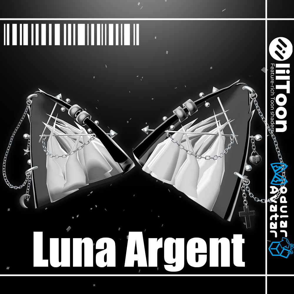 【🎄Special sale🎍】【MA対応】 Catears Luna Argent【全アバター対応】