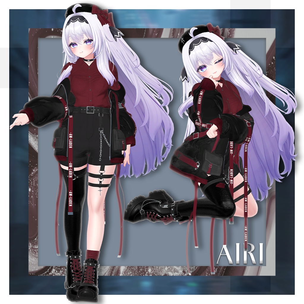 ⟡.·*.発売記念SALE⟡.·*.【21アバター対応】🖤Nocturne Velvet⛓️