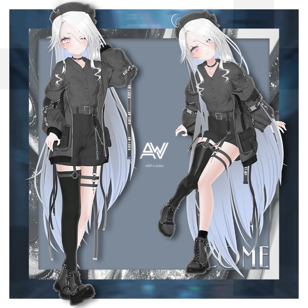 ⟡.·*.発売記念SALE⟡.·*.【21アバター対応】🖤Nocturne Velvet⛓️