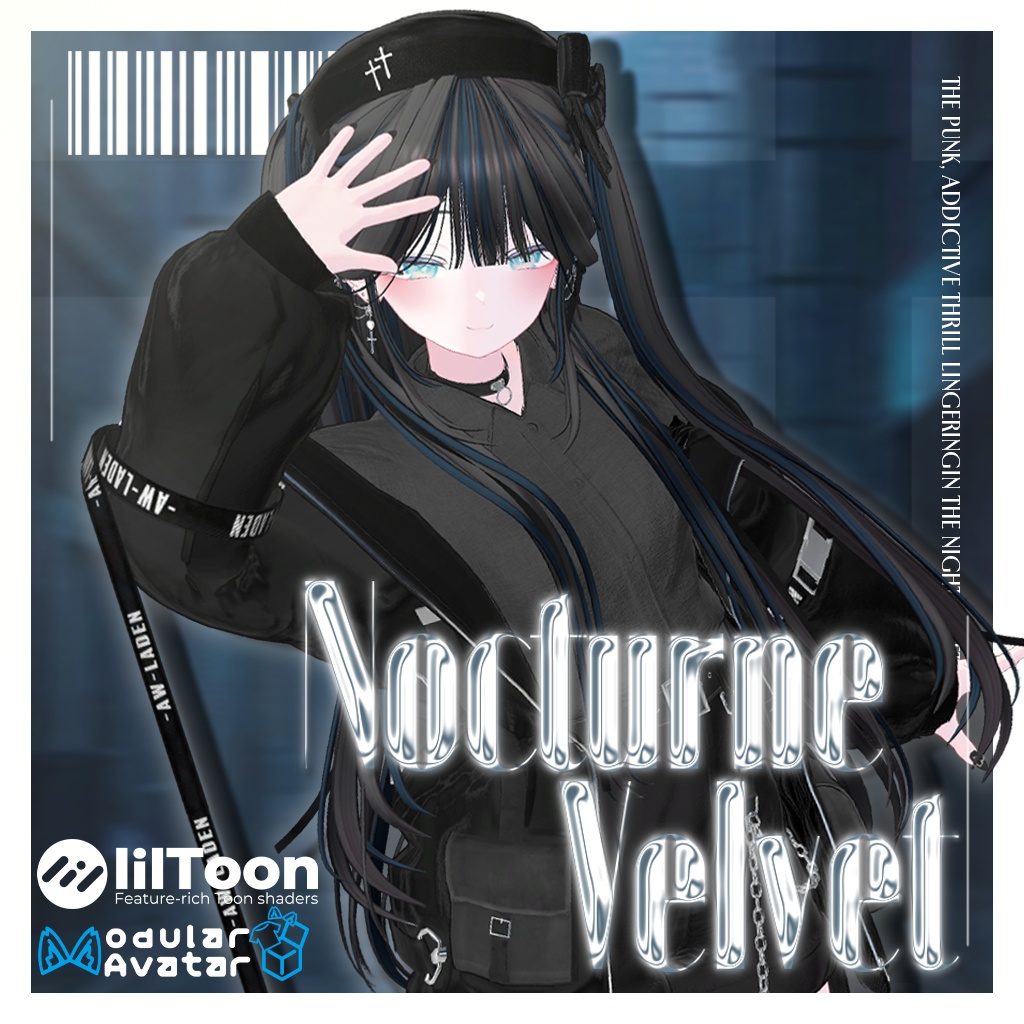 ⟡.·*.発売記念SALE⟡.·*.【21アバター対応】🖤Nocturne Velvet⛓️