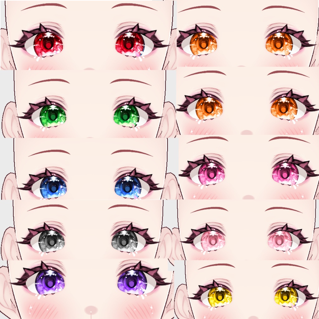 【VRoid正式版】glossy sparkling anime eyes/キラキラしたアニメの目