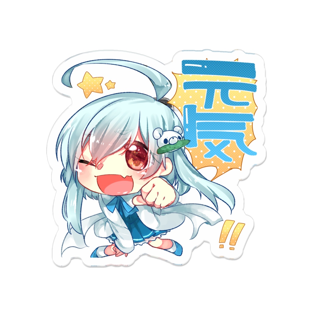 元気売りの夏芽朱夏アクリルバッジ