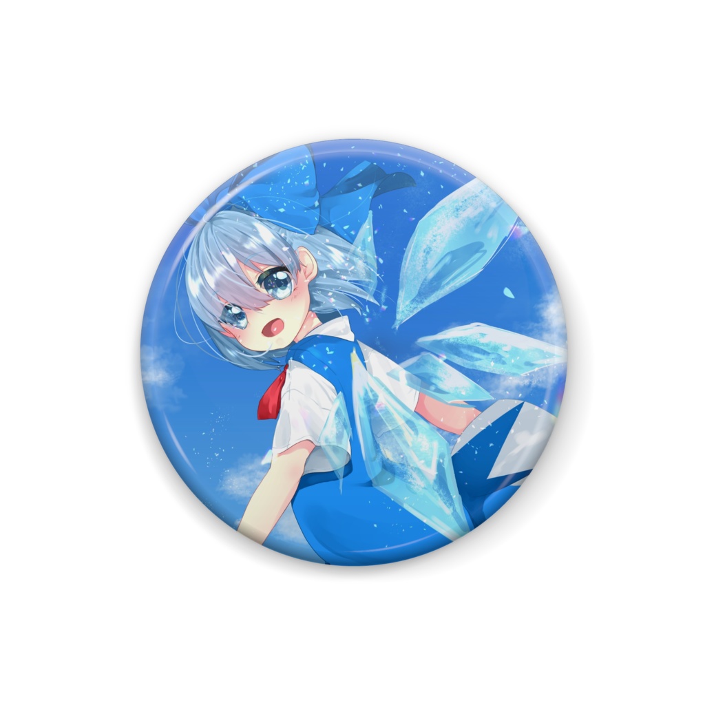 東方project チルノ 缶バッチ 25mm