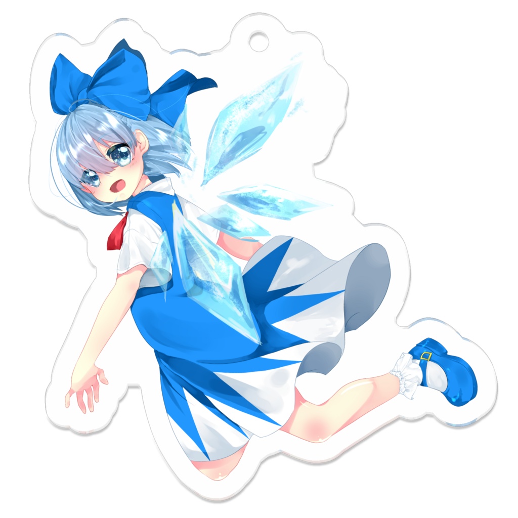 東方project チルノ アクリルキーホルダー 50mm