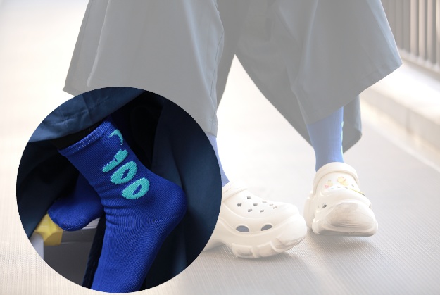 "100回履ける"靴下