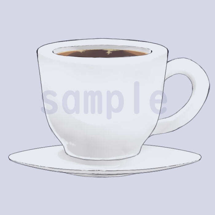 【加工OK】シンプルなコーヒーカップ【素材】