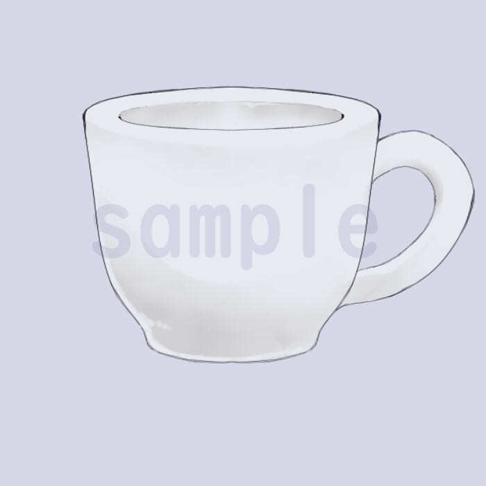 【加工OK】シンプルなコーヒーカップ【素材】