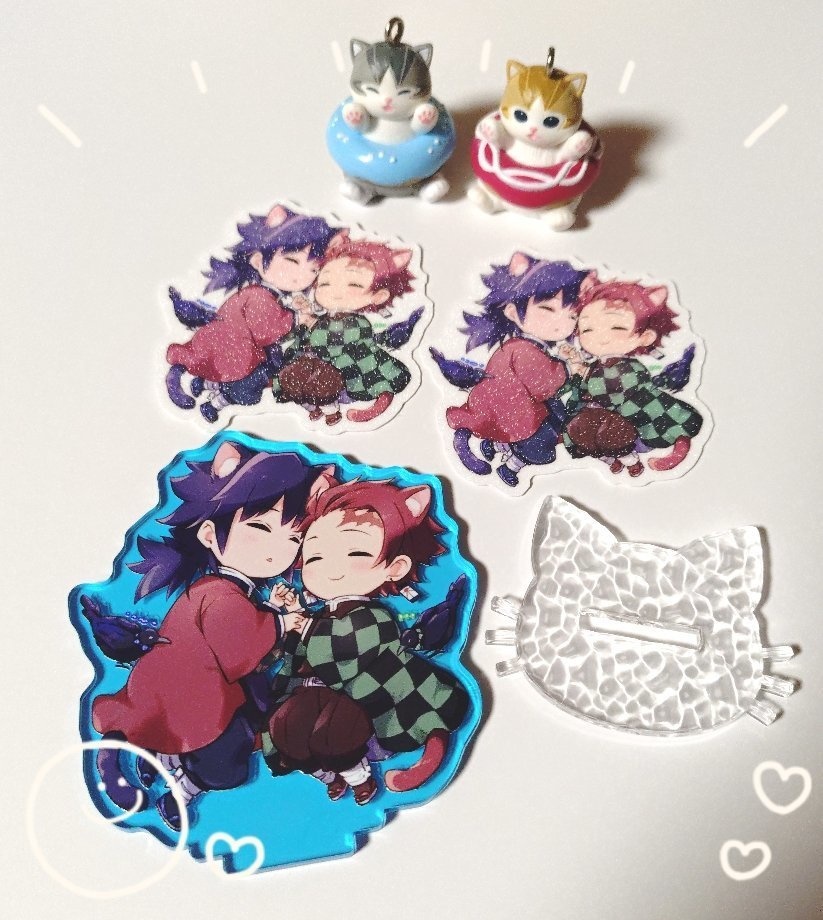 にゃんこ義炭のお昼寝アクリルスタンド&ステッカー