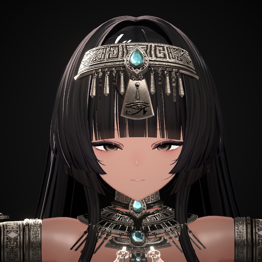 【Milltina用】Egyptian Girl FaceBlendShape - (VRC)