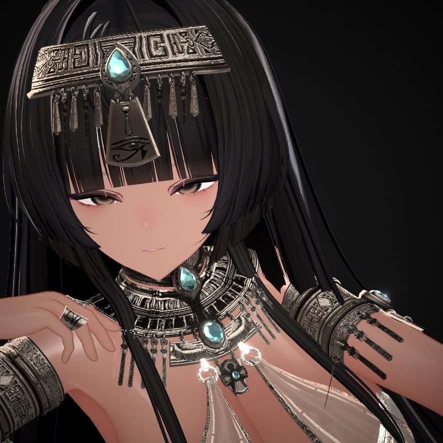 【Milltina用】Egyptian Girl FaceBlendShape - (VRC)