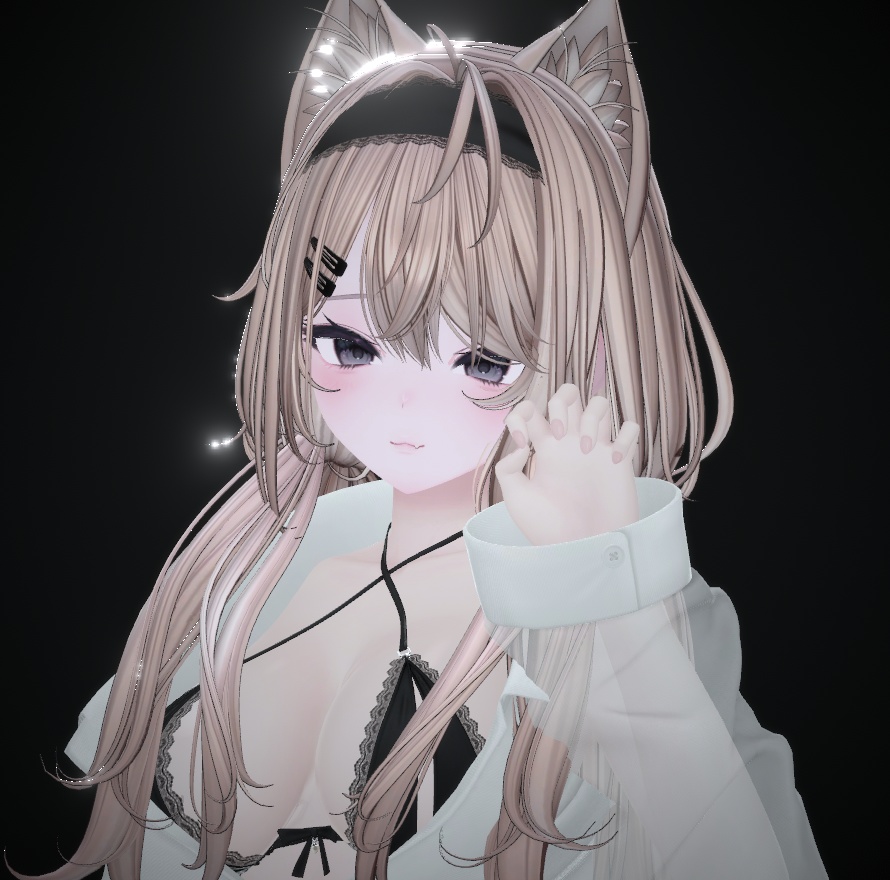 【Milltina用】Lazy Cat Girl FaceBlendShape - (VRC)