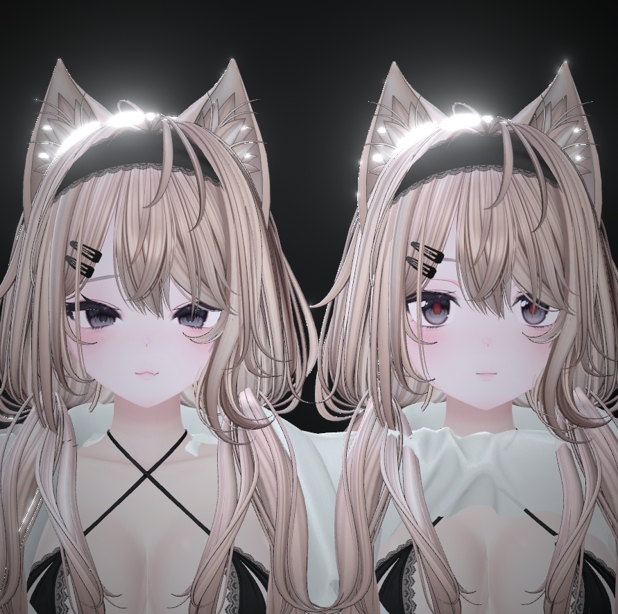 【Milltina用】Lazy Cat Girl FaceBlendShape - (VRC)
