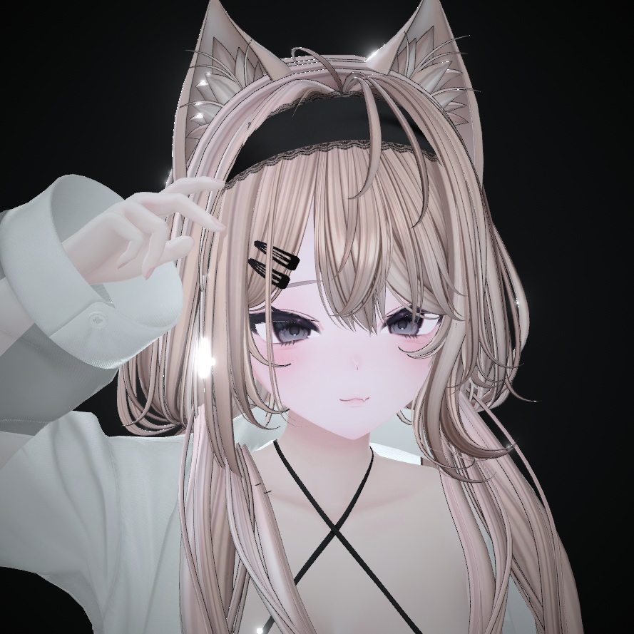 【Milltina用】Lazy Cat Girl FaceBlendShape - (VRC)